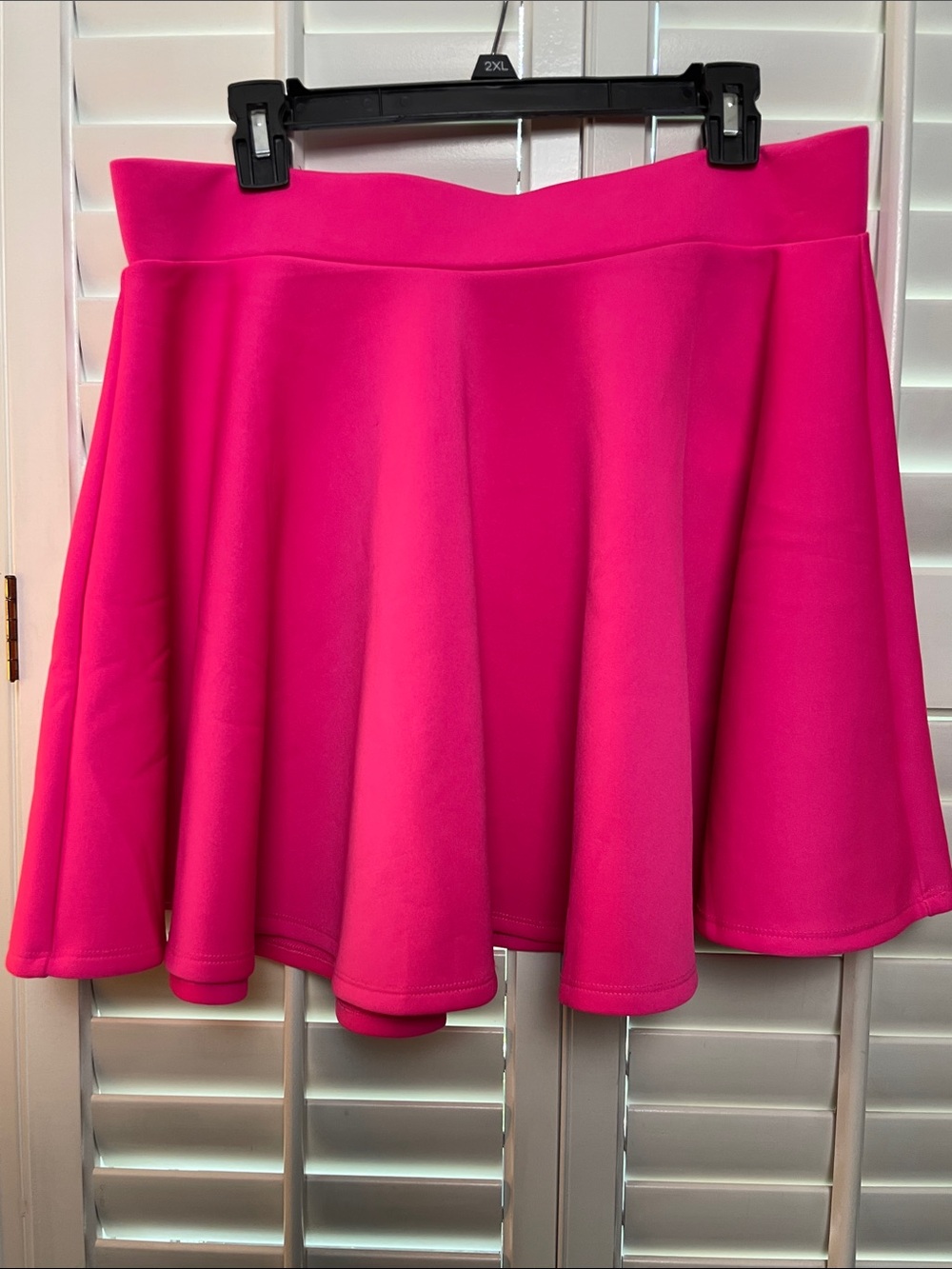 Bright Pink Skater Skirt 3XL